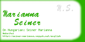 marianna seiner business card